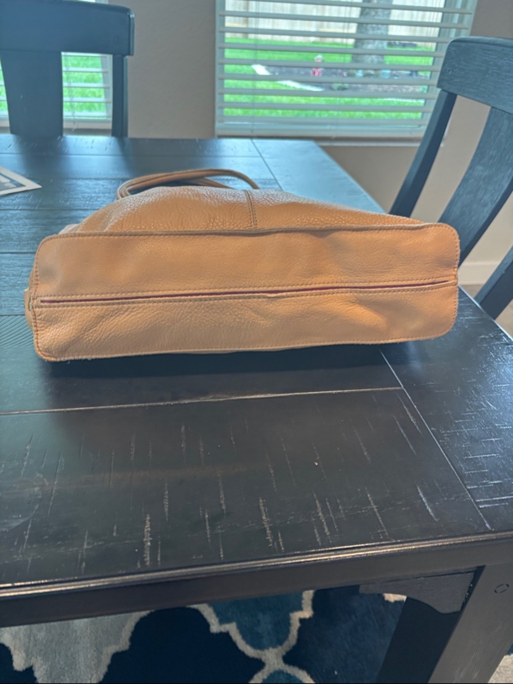 Hammitt Pebbled Leather Tote in Tan with Gold Studs - Picture 7 of 16